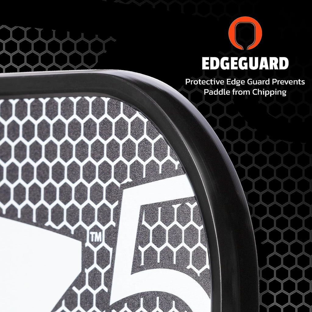 Graphite MOD Z5 Carbon Fiber Pickleball Paddle with Wide-Body Shape. Honeycomb Core, Graphite Face & Cushion Comfort Pickleball Paddle Grip